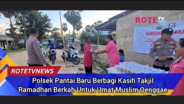 ramadhan-berkah,-polsek-pantai-baru-berbagi-takjil-kepada-masyarakat-oenggae